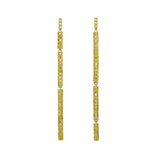 Canary Diamond Stick Drop Earrings