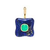 Demi Draper Lapis Chrysoprase Pendant