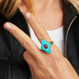 Madison Ruby & Turquoise Ring