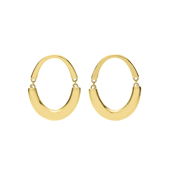 Signature Swinging Oval Hoop Earrings