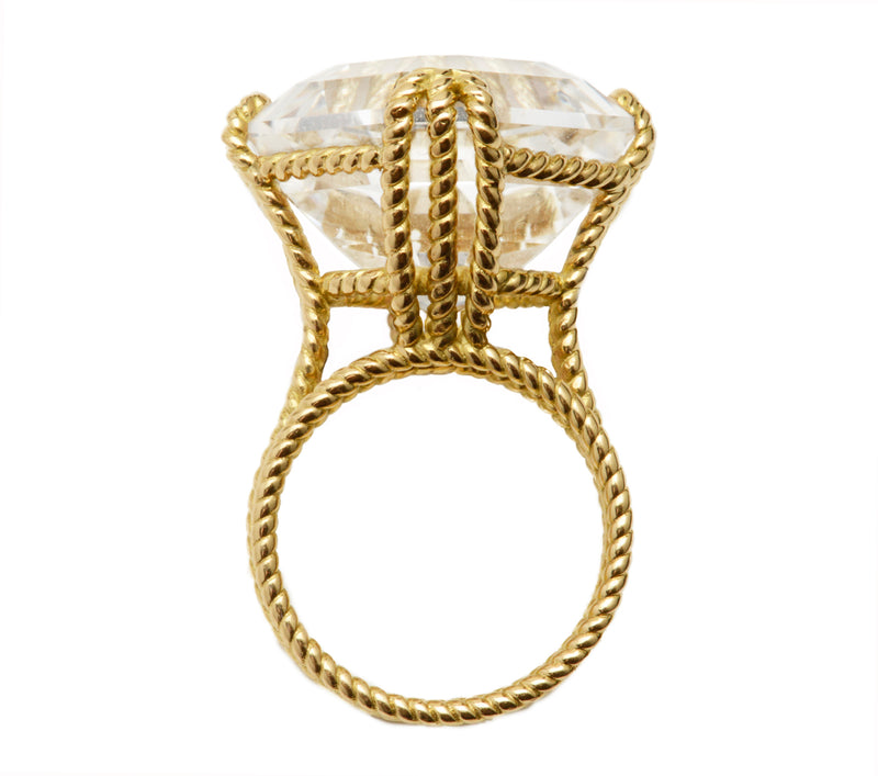 Veil Goshenite Rope Ring