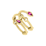 Signature Coil Pink Sapphire Ring