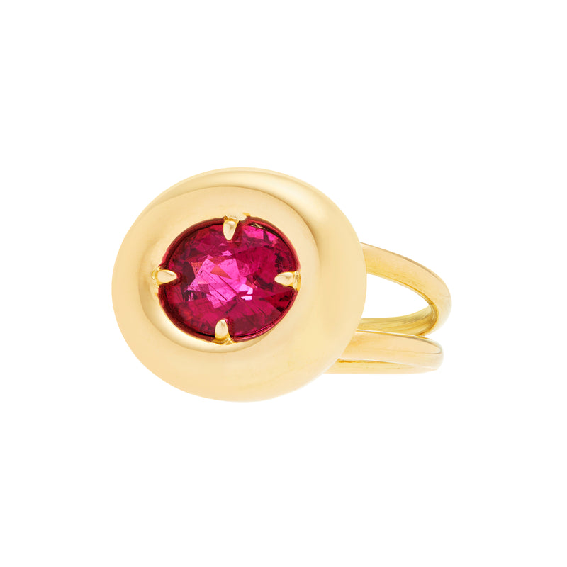 Balloon Pink Tourmaline Ring