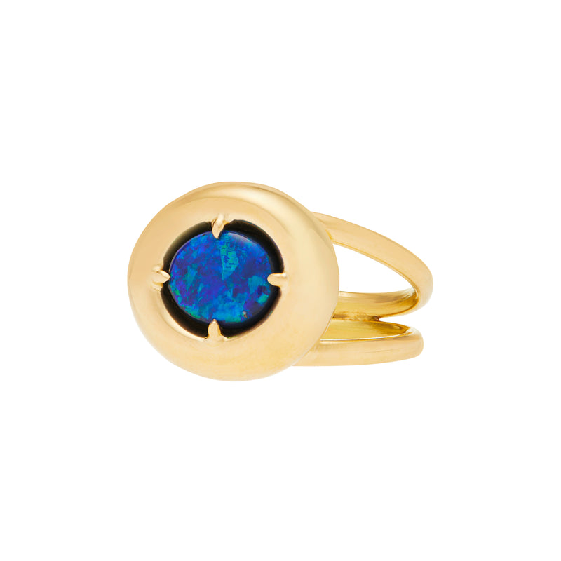 Baby Balloon Black Opal Ring