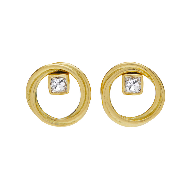 Vertigo Pixie Diamond Hoop Earrings