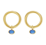 Vertigo Large Sapphire Hoop Earrings